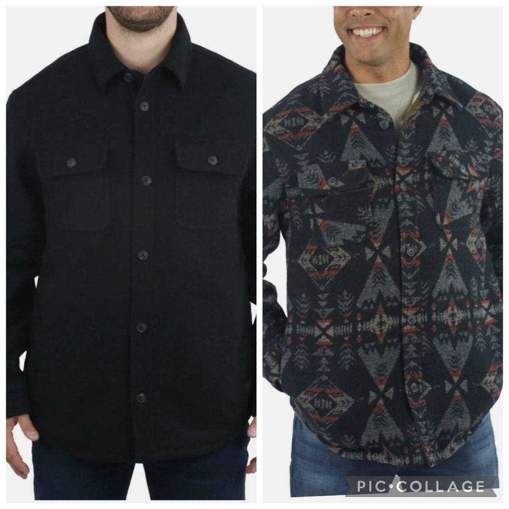Jachs Black and Patterned Men's Jackets. Size L. Brand New